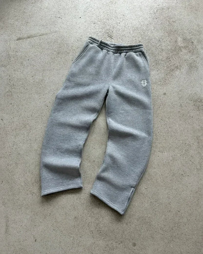 2025 Embroidery Design Sports Pants Men and Women Y2K Retro Loose Casual Pants Personalized Leg Zipper Design Straight Pants